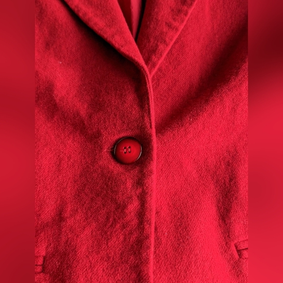 Sag Harbor Red Wool Suit Jacket - Picture 7 of 7